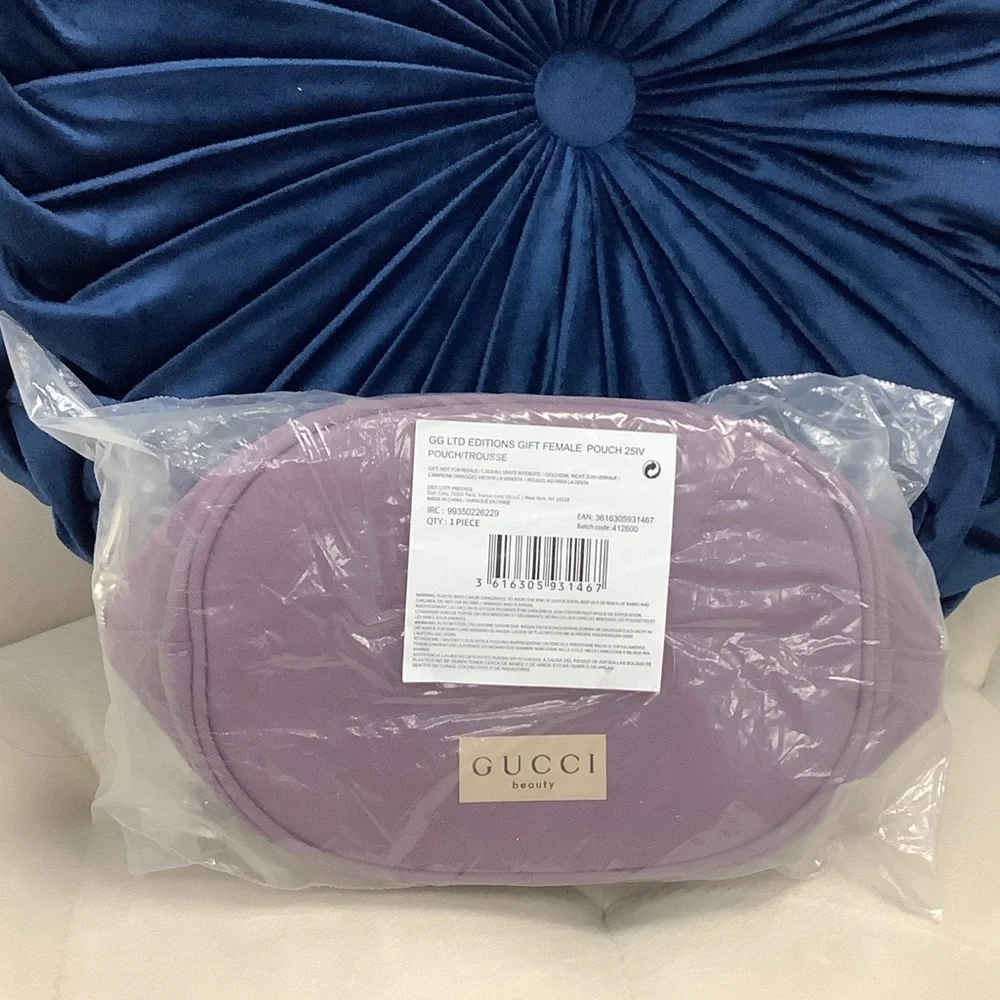 Gucci Purple Cosmetic Pouch